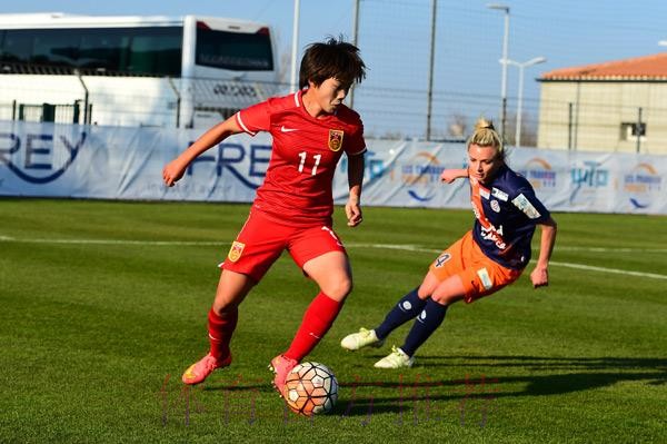 热身赛-中国女足4-0大胜蒙彼利埃 热身赛-中国女足4-0大胜蒙彼利埃